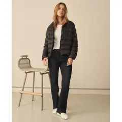 ESPRIT - Chaqueta Para Dama Impermeable Abullonada Cuello Alto