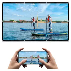 GENERICO - Pantalla Telon 84 Pulgadas 4k Hd Portátil 160°