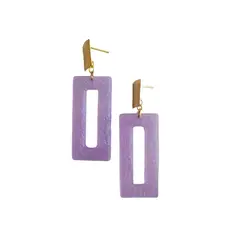 BY CAMI - Aretes Envelope en Resina By Cami®