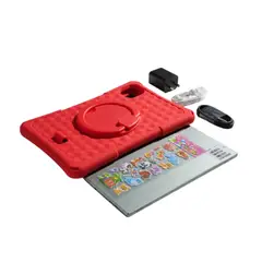 KRONO - Tablet Rojo 10” Kids 8GB RAM 64GB 4G + Estuche Reforzado