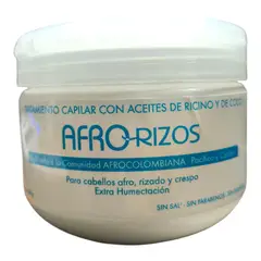 LEHIT - Tratamiento Capilar Afro-Rizos Con Aceites de Ricino y Coco 300 g