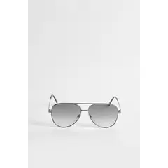 KOAJ - Gafas tipo piloto negras de sol con marco Hombre