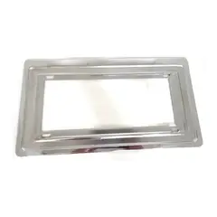 GENERICO - Protector Porta Placa Autos Y Camionetas Acero Cromado X2uds