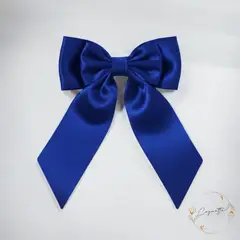 GENERICO - Lazo Estilo Coquette en Satín Premium Tono Azul