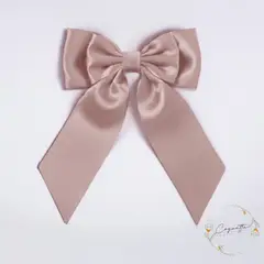 GENERICO - Lazo Estilo Coquette en Satín Premium Tono Oro Rosa