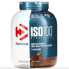 DYMATIZE - ISO 100 Chocolate 100% Hidrolizada Premium Rápida Absorción 5LB