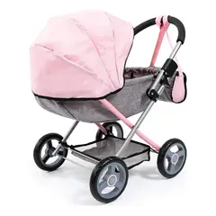 GENERICO - Juguete Coche Para Muñecas Y Bebés Reborn Hasta 50 Cm Rosado - Cuna