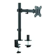 ERGONOMUS - Soporte Brazo Doble para Monitor 13" A 27" Ajustable Inclinación Giro 320