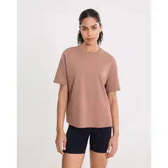 ATMOS - Camiseta Básica Manga Corta Oversize de Mujer 31090323