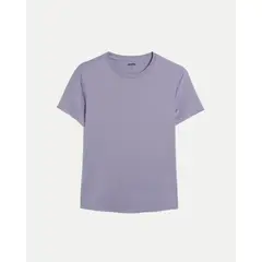 ATMOS - Camiseta Para Mujer Manga Corta Cuello Redondo Color Lila Marca #31090348