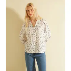 PATPRIMO - Blusa Para Mujer Manga 3/4 Color Indigo Marca #30122899