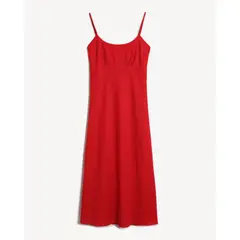 SEVEN SEVEN - Vestido Largo Con Cargaderas Para Mujer Rojo