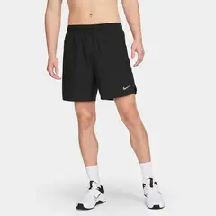 NIKE - Short Hombre Challenger DV9359-010 Negro Running 18 cm