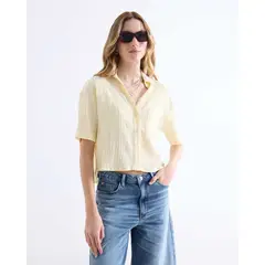 SEVEN SEVEN - Blusa Camisera Resort Para Mujer Amarillo
