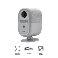 GENERICO - Videoproyector VTA - 70351 HD LED con Android Tv Blanco-Gris