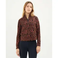 ATMOS - Buzo Deportivo Con Manchas Para Mujer Café