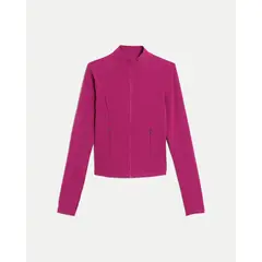 ATMOS - Buzo Ajustado Cuello Alto Training Aerius Skin Para Mujer Fucsia