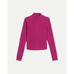 ATMOS - Buzo Ajustado Cuello Alto Training Aerius Skin Para Mujer Fucsia