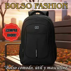 BOLS - BOLSO 40 LITROS TEMPORADA SCOLAR ULTRAFINO CON MUCHOS COMPARTIENTOS
