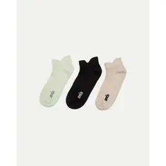 ATMOS - Pack X 3 Medias Tobilleras X3 Para Mujer Verde