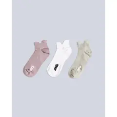 ATMOS - Pack X 3 Medias Tobilleras X3 Para Mujer Lila