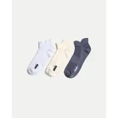 ATMOS - Pack X 3 Medias Tobilleras X3 Para Mujer Gris