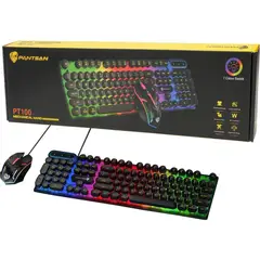 GENERICO - Combo Teclado Y Mouse Pantsan Rgb Gaming Negro