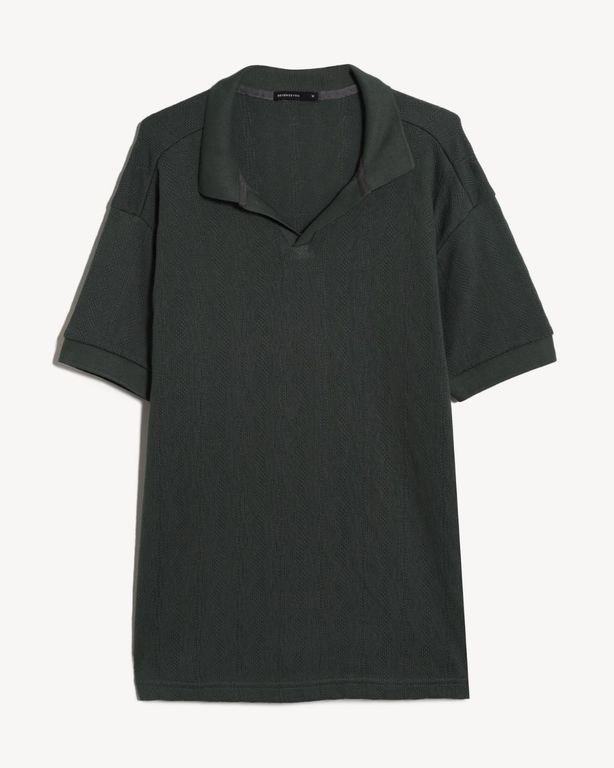 Imagen de Polo Para Hombre Cuello Tejido Sin Bolsillo Color Verde Marca #45110961