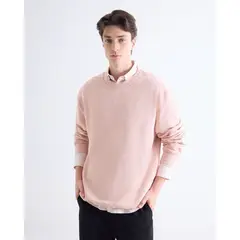 SEVEN SEVEN - Buso Con Acabado Tejido Para Hombre Rosa