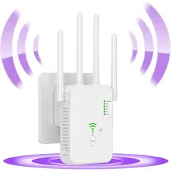 GENERICO - Amplificador Señal Wifi, Repetidor Wifi, Extensor Wifi 4 Antenas