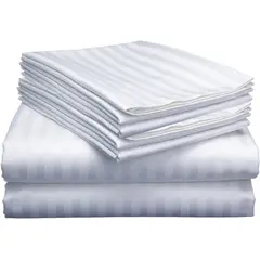 SALOMON - Juego De Sabanas KING 30cm Blanco - Planchado Permanente 600h