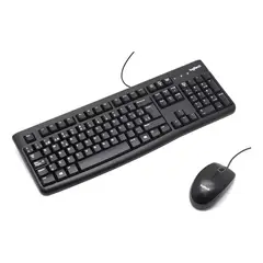 LOGITECH - Kit De Teclado Y Mouse Mk120 Español Latinoamérica De Color Negro