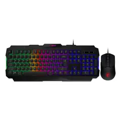 MSI - Kit Teclado Y Mouse Gamer Forge Gk100 Membrana