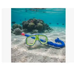 INFANTILES CAJUROMIX - Kit Acuático Para Niños Snorkel Y Careta Azul