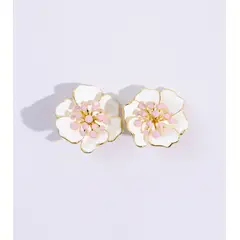 ZYRAL - Aretes Blancos con Rosado Mujer Marca Ref ZARC01-644