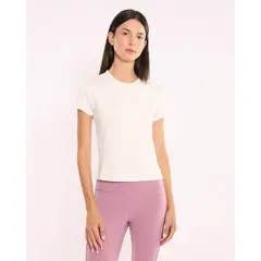ATMOS - Camiseta Para Mujer Manga Corta Cuello Redondo Color Blanco Marca #31090324