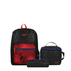SAMSONITE - Set Xtrem Morral + Cartuchera + Lonchera Triple Pack Negro