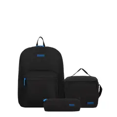 SAMSONITE - Set Xtrem Morral + Cartuchera + Lonchera Negro-Azul