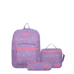 SAMSONITE - Set Xtrem Morral + Cartuchera + Lonchera Triple Pack Morado
