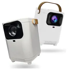 INNOVA - Proyector Portátil E350 4k Ultra Hd 350 Pantalla Android 13 Blanco