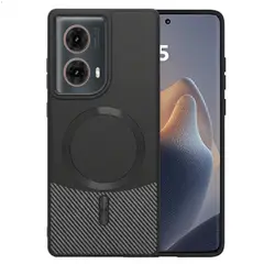 GENERICO - Case Carga Magnética Compatible Motorola G85 Y Edge 50 Fusion Negro