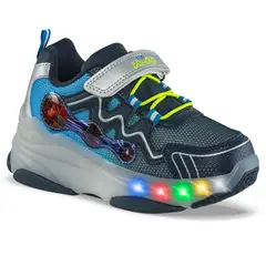 LOS GOMOSOS - Tenis Patines Luces Morina Azul Osc para Niño - Talla 32