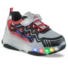 LOS GOMOSOS - Tenis Patines Luces Morina Rojo para Niño - Talla 30