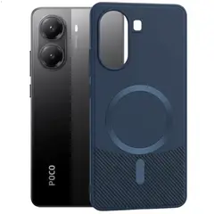 GENERICO - Funda Estuche Carbono Carga Magnética Compatible Xiaomi Poco X7 Pro 5G