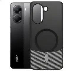 GENERICO - Funda Estuche Carbono Carga Magnética Compatible Xiaomi Poco X7 Pro 5G
