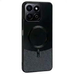GENERICO - Funda Estuche Carbono Carga Magnética Compatible Honor 200 Smart