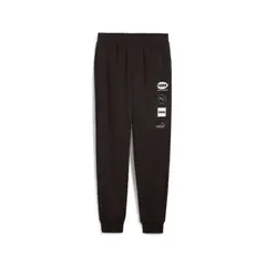 PUMA - Pantalon Deportivo Original Power Graphic Negro Hombre