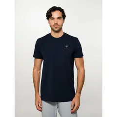 NO RULES - Camiseta Algodón Logo Bordado Dark Blue