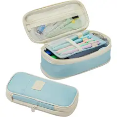 GENER - Cartuchera Organizador Colores Lapices Grande Plegable