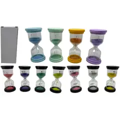 MAZUGI - Reloj Arena 1 Minuto Tiempo Real Temporizador Decoración Vidrio